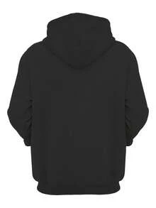 Brklyn Usa Men's Casual Sweatshirt Cold Weather Top - 黑色 - 查看 2