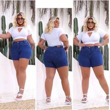 SHORT JEANS PLUS SIZE 46 TO 52 - 藍色 - 查看 1