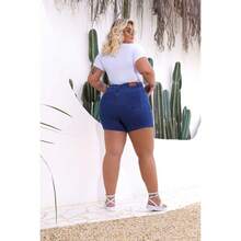 SHORT JEANS PLUS SIZE 46 TO 52 - 藍色 - 查看 3