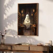 Juego de 3 piezas de arte de pared de lienzo fantasmal caprichoso - sin marco, pósteres modernos de decoración gótica para el estudio, el hogar, la oficina y la sala de estar - ML1167 (sin marco) - Ver 9