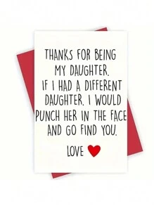 1 张女儿搞笑生日贺卡！终极幽默贺卡和最佳生日礼物。女儿生日必备。小型企业用品。感谢卡和不寻常物品。完美用作礼品卡或生日礼物。独特而温馨。 - 5# - 查看 1