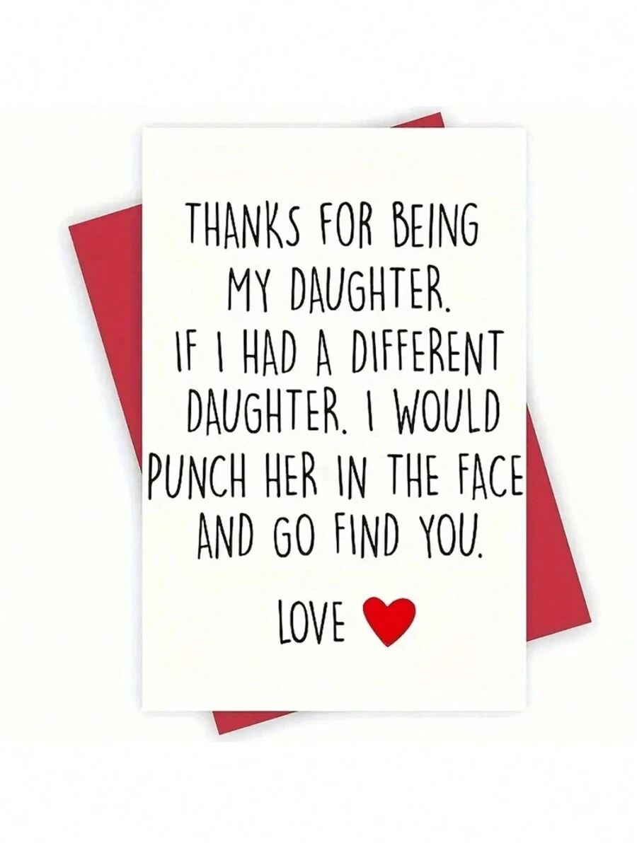 1 张女儿搞笑生日贺卡！终极幽默贺卡和最佳生日礼物。女儿生日必备。小型企业用品。感谢卡和不寻常物品。完美用作礼品卡或生日礼物。独特而温馨。 - 5# - 查看 1