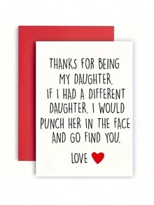 1 张女儿搞笑生日贺卡！终极幽默贺卡和最佳生日礼物。女儿生日必备。小型企业用品。感谢卡和不寻常物品。完美用作礼品卡或生日礼物。独特而温馨。 - 5# - 查看 3