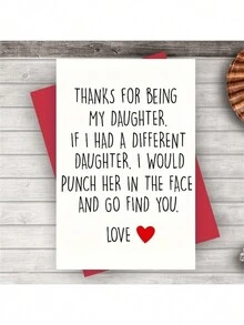 1 张女儿搞笑生日贺卡！终极幽默贺卡和最佳生日礼物。女儿生日必备。小型企业用品。感谢卡和不寻常物品。完美用作礼品卡或生日礼物。独特而温馨。 - 5# - 查看 4