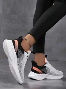 女士舒适透气休闲步行鞋，轻便运动跑步鞋