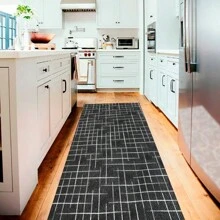 Gold Non-Slip Runner Mat 1.35 X 0.45 - Negro - Ver 5