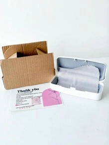 MELINDA MODA Women's Frame For Prescription Glasses Metal Clip-On 2 IN 1 One Flat Mirror + One Lens - Màu tím - Xem 7