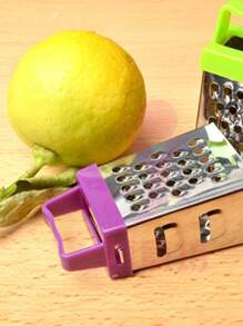 1个不锈钢迷你奶酪刨丝器，颜色随机，创意盒形刨丝器，适用于刨奶酪、生姜、蔬菜，四面不锈钢蔬菜刨丝器，多功能蔬菜刨丝器，厨房工具 - 彩色 - 查看 5