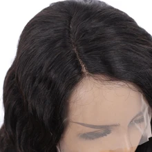 13x4 Body Wave Lace Front Wigs Human Hair 13x4 HD Transparent Lace Frontal Wig 200 Density Lace Front Wigs Human Hair Body Wave Wigs Brazilian Human Hair Pre Plucked With Baby Hair 20 Inch - Natural Black - 查看 7
