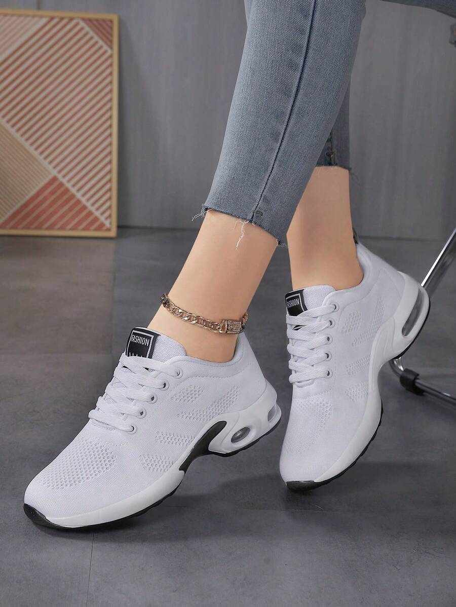 Zapatillas para mujer, cómodas, transpirables, versátiles, ligeras y casuales - Blanco - Ver 1