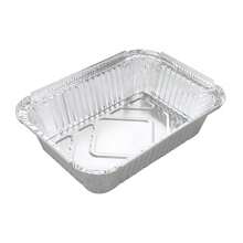 WISDOM 1/1.5/2.25LB Oblong Foil Take Out Container 500pack/Box - Disposable Aluminum Food Storage And Catering - 1LB-長方形 500個 - 查看 8