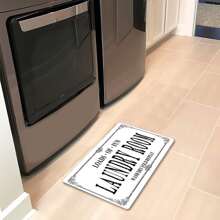 1 件装洗衣房地毯垫，字母组合印花厨房地垫，防滑防尘地毯，耐用地毯，可机洗，入口垫，适用于厨房、洗衣房、浴室、客厅、家居装饰、室内装饰配件 - 彩色 - 查看 18