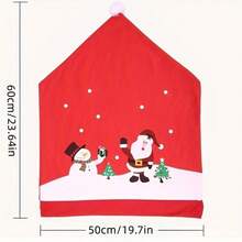 2/4 Vỏ bọc ghế Giáng sinh, Thiết kế mũ ông già Noel - Trang trí nhà hàng và khách sạn ngày lễ, Thiết bị và vật tư phục vụ thực phẩm, Vỏ bọc ghế trang trí Giáng sinh, Vỏ bọc ghế co giãn, Đám cưới, Sự kiện tiệc tùng, Lễ, Tiệc chiêu đãi, Tiệc, Trang trí hội nghị, Vỏ bọc ghế ăn, Trang trí Giáng sinh, Trang trí nhà cửa, Vật dụng Giáng sinh - Vỏ bọc ghế Giáng sinh cho nhà hàng/Quán cà phê, Giáng sinh - Bộ ghế người tuyết ông già màu đỏ - Xem 2