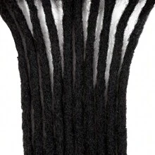 Extensiones De Rastas De 6 Pulgadas/8 Pulgadas/10 Pulgadas/12 Pulgadas, 10 Hebras De 0,6 Cm De Ancho, Extensiones De Rastas Loc, Rastas Sintéticas De Ganchillo, Moda Para El Cabello, Reggae, Hip-hop, Sintético, Estilo Afro Rizado, Extensiones De Cabello Trenzado Negro Natural Para Hombres/mujeres, Vida Diaria - Negro - Ver 10