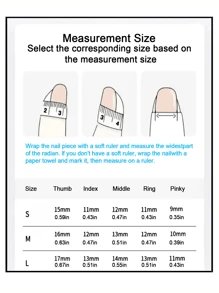 10Pcs Handcrafted Wearable Almond-Shaped Nails With Hand-Painted Gradient Japanese Flower Gel Design, High-End Finished Nail Art [Handcrafted, Pattern Decorations Are Random, Suitable For Daily Use Or As A Gift] Press On Nails Nail Supplies Nails - Multicolor - View 5