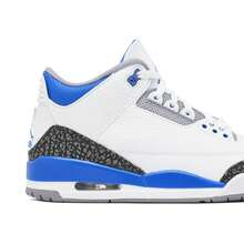 Nike Air Jordan 3 Retro Racer Blue CT8532-145 Men's Fashion Sneaker New - 藍白色 - 查看 4
