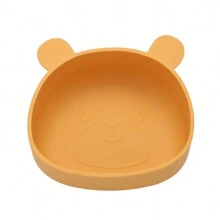 1 pezzo Ciotola in silicone per bambini, anti-caduta, sicura per microonde, stoviglie per l addestramento all'alimentazione autonoma