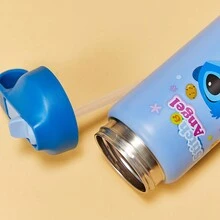 Miniso Lilo & Stitch Collection Steel Bottle With Handle (550mL)(Stitch) - Navy Blue - View 2