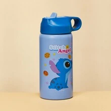 Miniso Lilo & Stitch Collection Steel Bottle With Handle (550mL)(Stitch) - Navy Blue - View 4