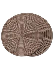 2 pezzi/4 pezzi/6 pezzi, Sottopiatto rotondo intrecciato da 15", lavabile, antiscivolo e resistente al calore, adatto per casa, pranzo, decorazione festa