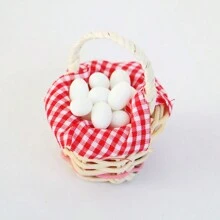 7pcs Christmas Gift Miniature Decor Dollhouse Accessories OB11 Doll House Playset Tiny Food Props For Photography, Birthday Gift Toys, Moss Micro Landscape, Succulent Scene, Doll House Supplies, Ocean Bottle, Star Bottle DIY Materials, Egg Tray