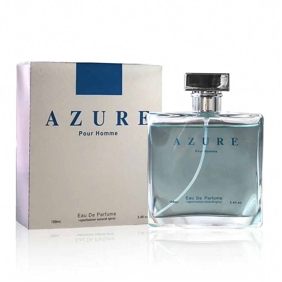 Azure Pour Homme - Men's Cologne, 3.4 Fl Oz Eau De Toilette | Fresh & Aquatic Fragrance For Men With Notes Of Citrus, Bergamot, And Musk - 蔚藍男士香水 - 查看 1