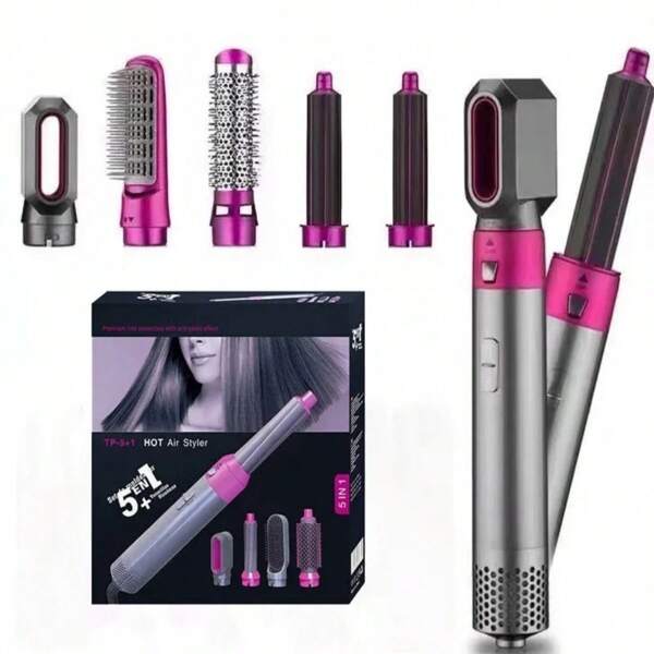 5 En 1 Rizadora Alaciadora De Cabello Secadora