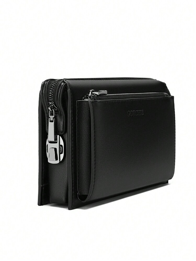 gorchis New Fashion Men's Clutch Bag With Password Lock, Anti-Theft, Multi-Pocket, Multi-Card Slot, Long Wallet, PU Leather, Men Bag, Multifunctional Travel Pouch Christmas Fall University Bag Wallet Men Handbags Gifts Stickers Winter Back To School Valentine Gifts Vintage The Sporty Life Vacation Gift Bag Pack Spring Vintage Bags Makeup Bag Christmas Gifts - Black - View 8