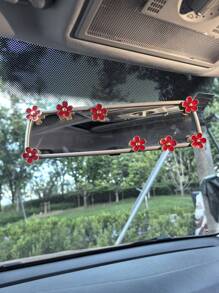 8件套金属花朵汽车内饰装饰配件，后视镜和仪表盘装饰 - 均碼 - 查看 14