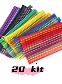 20 Multipurpose Case Kit Colorful Nylon Bag Toiletry Bag Promotion - Multicolor - View 1