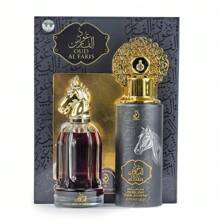 Arabiyat Oud Al Faris Men's Perfume Set 100ML+2500ML - Woody & Earthy - View 2