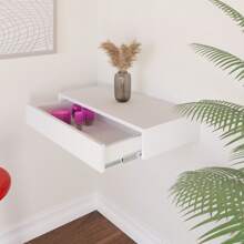 带抽屉和餐柜的梳妆台，MDF 材质，抽屉柜类型，60 厘米，现代装饰，卧室装饰家居装饰秋季装饰卧室装饰 - 白色 - 查看 4