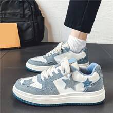 Men's Shoes, Sports And Casual Shoes, Men's Shoes,Walking Shoes,Versatile Men's Shoes, Campus Student Board Shoes, Suitable For Men's Outdoor Activities - 藍色 - 查看 8