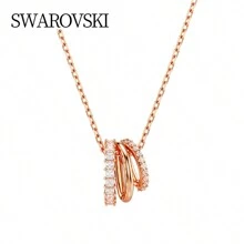 Swarovski 雙曲線：PEND 3 排白色/ROS 5701494 - 玫瑰金 - 查看 2