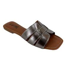 H 863 KIKIVE Flat Sandal - Màu xám đen - Xem 3