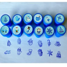 12 Con dấu hình bông tuyết Giáng sinh, Con dấu trang trí tặng giáo viên, Sổ tay, Con dấu quà tặng - Nhiều màu - Xem 6