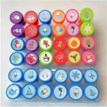 12 Con dấu hình bông tuyết Giáng sinh, Con dấu trang trí tặng giáo viên, Sổ tay, Con dấu quà tặng - Nhiều màu - Xem 1