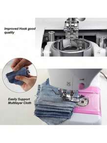 2023new Maquina de Coser Electrica 12 Tipos de Puntadas, Pedal Eléctrico de Doble Uso, Función de Patchwork, Costura de Botones, Cremallera, Costura Cilíndrica, Máquina de Coser Electrica - Tipo de Enchufe A USA (110-127V) - Ver 3