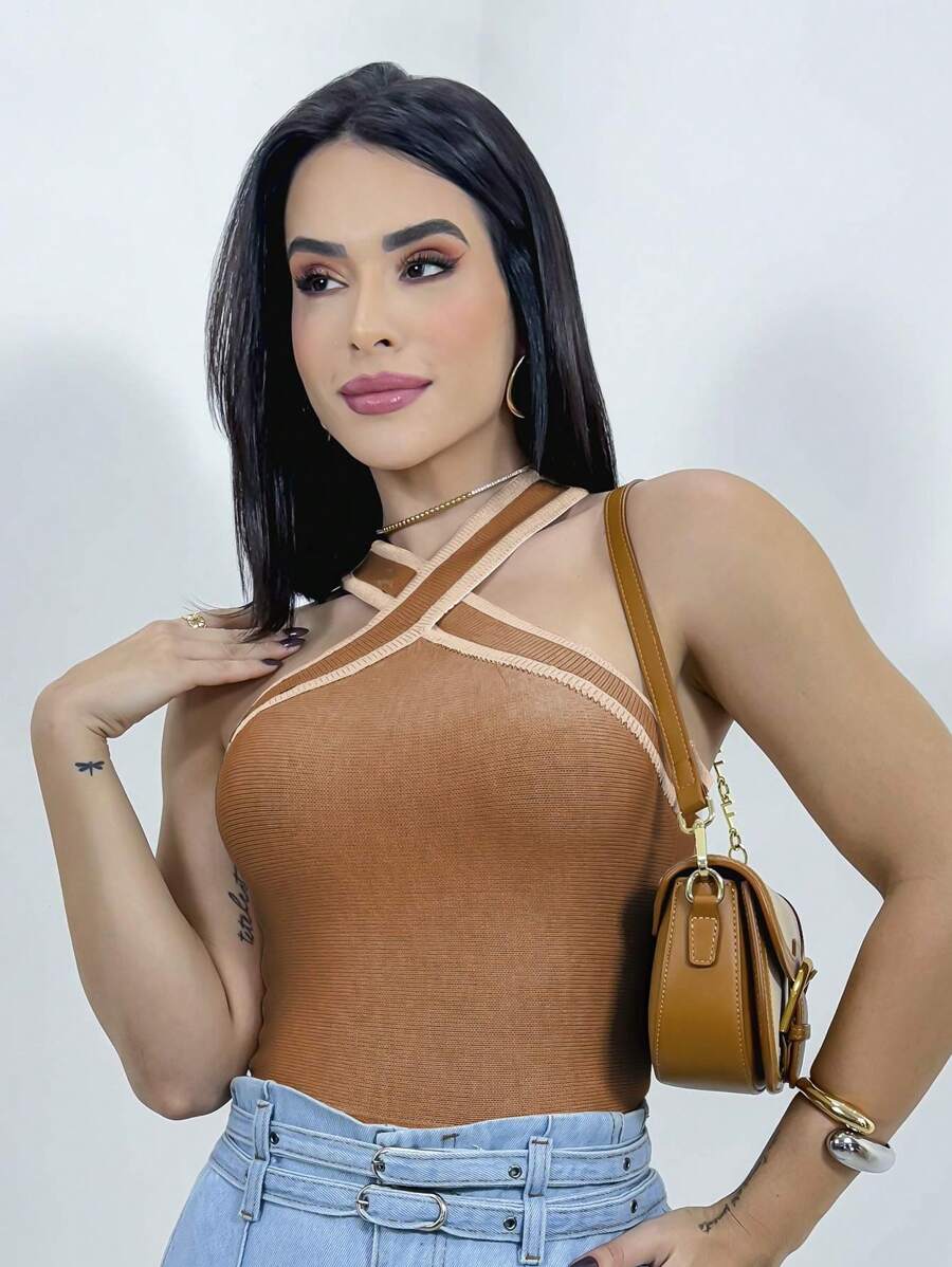 Swisz Women Blouses - Camel - Ver 1
