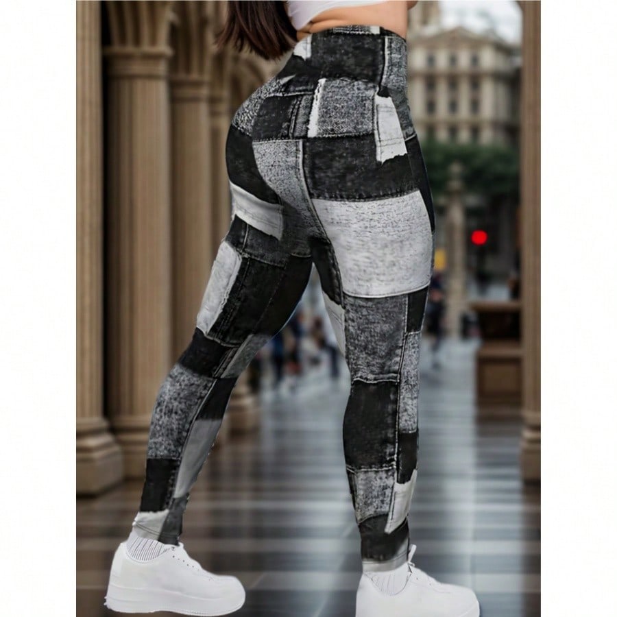 Pantalones deportivos de mujer de cintura alta y alta elasticidad, multiusos, ajustados, leggings de yoga, con efecto moldeador y compresión abdomina