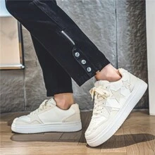 Men's Shoes, Sports And Casual Shoes, Men's Shoes,Walking Shoes,Versatile Men's Shoes, Campus Student Board Shoes, Suitable For Men's Outdoor Activities - 白色 - 查看 9