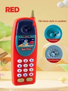 NEUSNEY 多功能音乐模仿手机玩具 卡通模型 模拟拨号声音 趣味学习 宝宝启蒙 亲子互动 适合3岁以上男孩女孩的礼物 随机配件及包装 不含电池 附儿童证书 - 彩色 - 查看 14