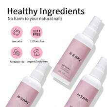 RS NAIL RS NAIL 100ml  Nail Glue Remover For Press On Nails False Nail Tips Solid Adhesives Gel Remover Can't Remove Gel-Base Glue Or Gel Nail Polish Quickly Remove Glue Without Damaging The Nails