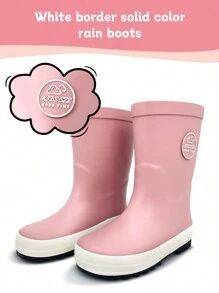 Botas de lluvia para niños cómodas de explorador - Impermeables, antideslizantes, cálidas, duraderas y transpirables, para las aventuras al aire libre de niños y niñas, perfectas para días lluviosos, senderismo y campamento