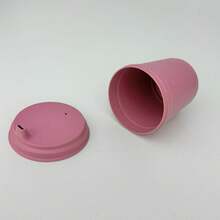 Baby Pink Bear Transition Cup Infant Introductory Food - 淺粉色 - 查看 5