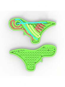 1 pieza Tablero de actividad sensorial, juguete de inquietud de silicona para aliviar el estrés, calmar, enfocar, TDAH y, juguetes sensoriales de 6 colores controlador de juegos para niños de 3+ y adultos - Multicolor - Ver 15