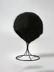 1pc Women Ribbed Beanie Knitted Hat Stretchy Warm Hat Winter Soft And Light Cuffed Skull Plain Daily Unisex Cuffed Beanie Snow Ski Running - Knitted Hat - View 7