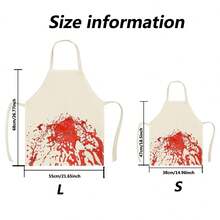 1 chiếc tạp dề vải lanh họa tiết Halloween Giáng sinh "Giáng sinh vui vẻ" cho tiệm làm tóc tại nhà dành cho bé gái tuổi teen, dùng để nấu ăn tại nhà, mặc trong bếp và dành cho những người đam mê nấu ăn - Nhiều màu - Xem 7