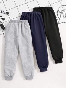 3 件套 Tween 男童笑脸印花运动裤套装 - 彩色 - 查看 2