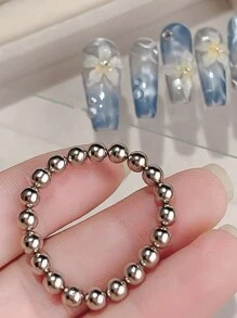 klimonla 20pcs Nail Tool Round Magnet Bead Strong Multi Functional Magnet Stone Water Ripple Cat Eye Nail Special - Silver - View 5